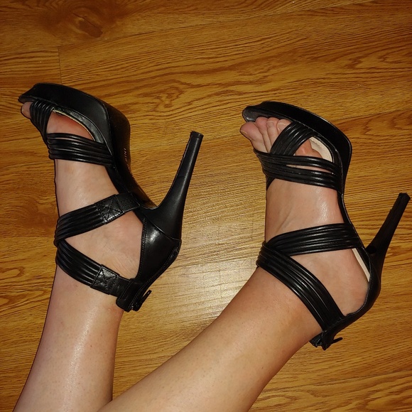 Gianni Bini Shoes - ★ Gianni Bini Leather Strappy Platform Heels, 10